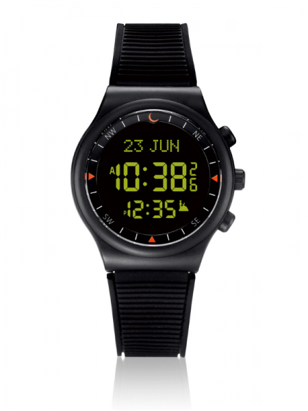 AL-Sahar Sport Azan Watch Black-Black Colour