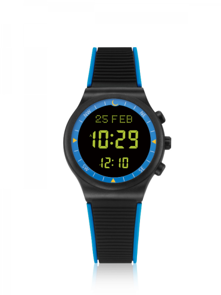 AL-Sahar Sport Azan Watch Black-Blue Color