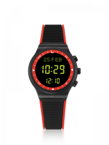 AL-Sahar Sport Azan Watch Black-Red Colour