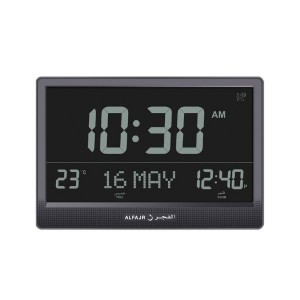 Al-Fajr Jumbo Wall Clock CJ-17B Black